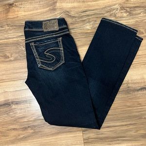 Silver Suki Mid Straight Sz 27/32
